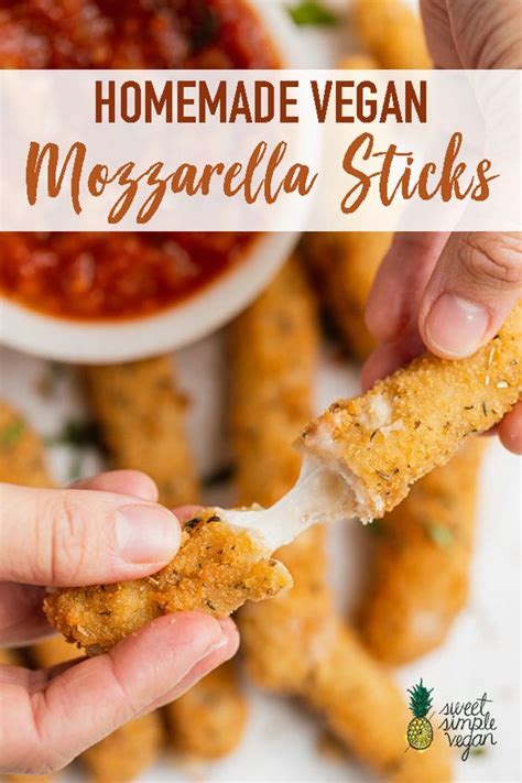 Homemade Vegan Mozzarella Sticks Healthy Vibrant Recipes