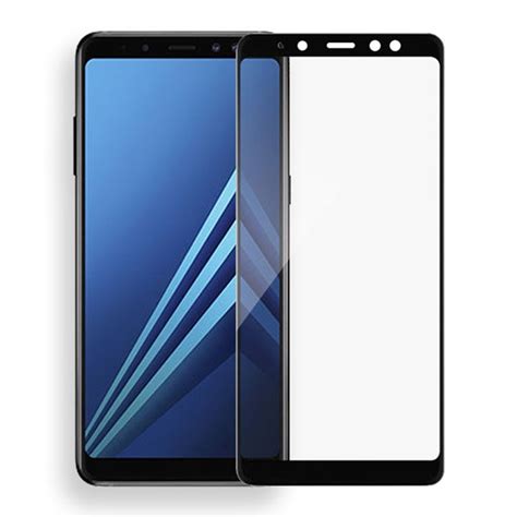 Microsonic Samsung Galaxy A8 Plus 2018 Tam Kaplayan Temperli Cam Ekran