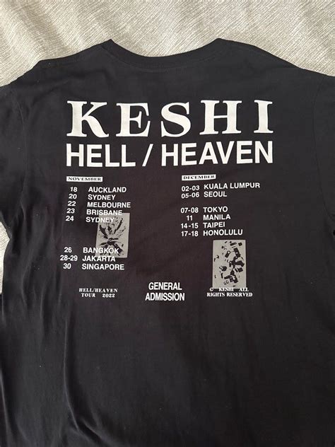 Keshi HELL HEAVEN Tour Shirt Men S Fashion Tops Sets Tshirts