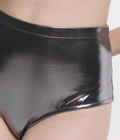 Short Hot Pants Metalizado Prata