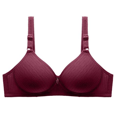 Narabb Womens Wireless Lingerie Plus Size Wire Free Bar Soild Color Wire Free Underwear Bra