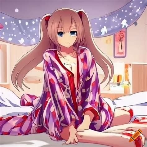 Anime Pajama Party Scene On Craiyon