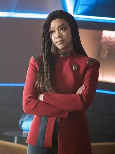 Sonequa Martin Star Trek Discovery Season Michael Burnham Red Jacket