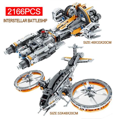 High Tech Spaceship Starship Combat Aircraft Building Block Moc