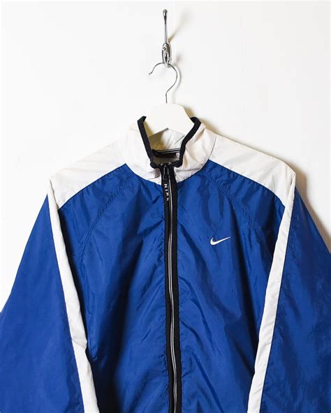 Vintage 90s Navy Nike Windbreaker Jacket Small Polyester Domno Vintage