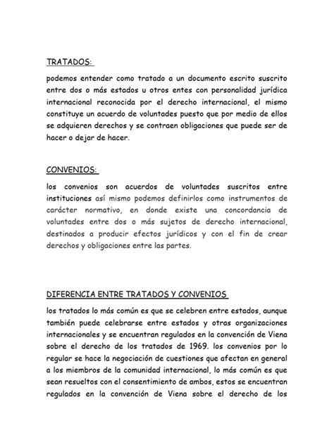 Tratados Y Convenios Internacionales Pdf Tratado Convenio Europeo