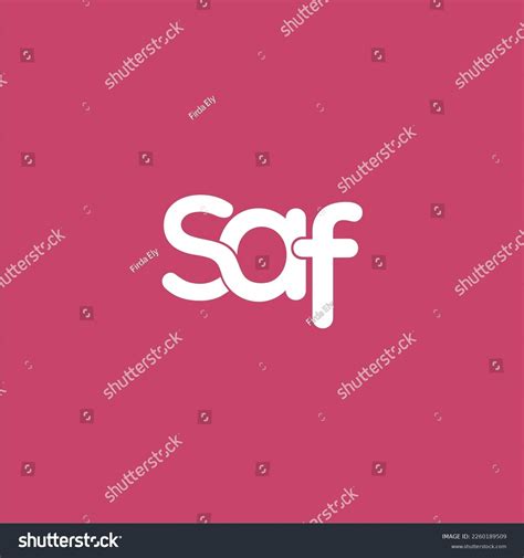 Saf Initial Letter Monogram Logo Royalty Free Stock Vector 2260189509