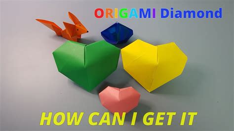 How To Make An Easy Origami Diamond Easy Origami Diamond