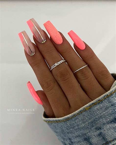 Bright Summer Nail Ideas To Inspire You Pink Nails Acrylic Nails