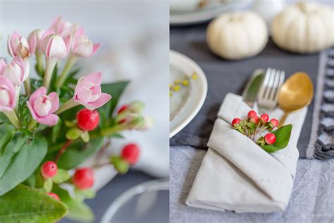 Herbstliche Tischdekoration Mit Selbstgefaltenen Bestecktaschen Und