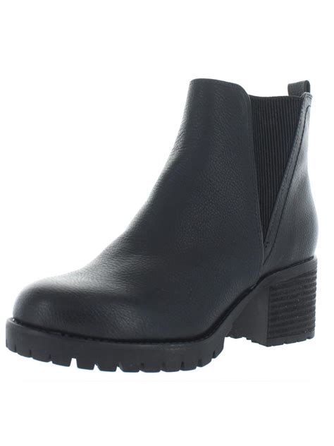 Mia Jody Faux Leather Lug Sole Chelsea Boots In Gray Lyst