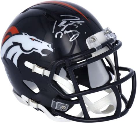 Peyton Manning Denver Broncos Signed Riddell Speed Mini Helmet Ebay