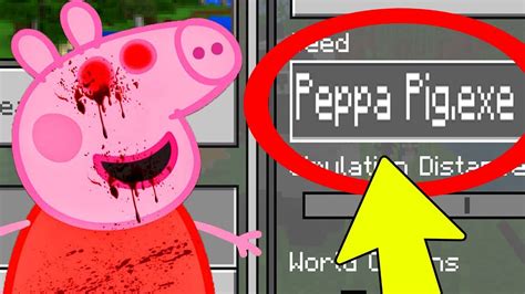 Do Not Use The Peppa Pig Exe Seed In Minecraft Pocket Edition Peppa