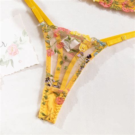 Sexy Floral See Through Lingerie Free Shipping