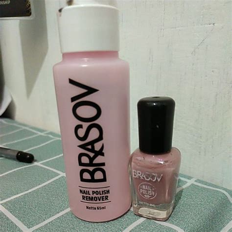 Jual BRASOV Nail Polish Nude Color Kutek Nail Polish Remover Shopee