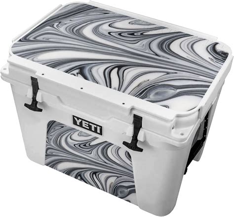 Black And White Marble Swirls Skin For The Yeti Tundra 65 Cooler Yeti Cooler Not