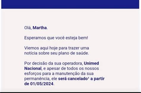 Idosa de 102 anos recebe do nada aviso de cancelamento do plano de saúde