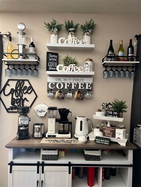 Smart Coffee Bar At Home Coffee Bar Decor Diy Coffee Stand Coffee