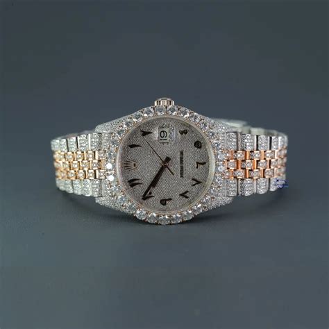 Real Diamonds Round Sparkling White Lab Diamond Studded Men S Awesome