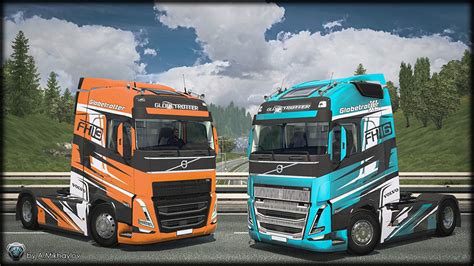 4K 8K VOLVO FH5 FH13 FH16 MULTICOLOR SkinPack ETS2 Mods