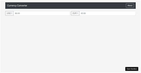 Currency Converter Codesandbox