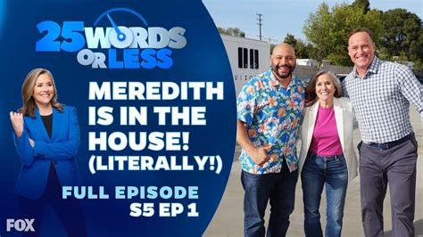 Ep 1 Meredith Is In The House 25 Words Or Less Game Show Full