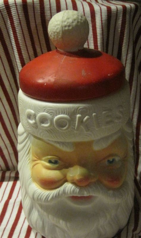 Ella Maes Vintage Plastic Santa Cookie Jar Cookie Jars Vintage