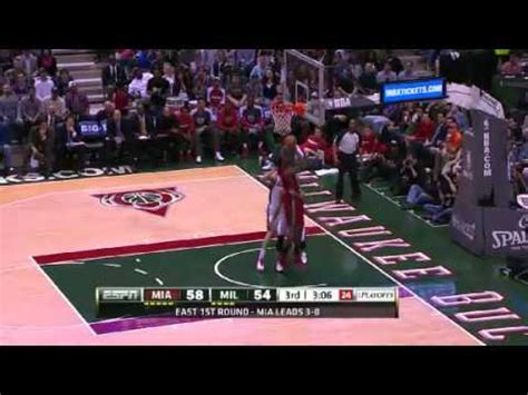 NBA Playoffs 2013 NBA Miami Heat Vs Milwaukee Bucks Highlights April