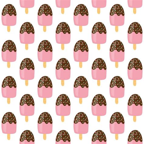 Premium Vector Ice Cream Vector Seamless Pattern