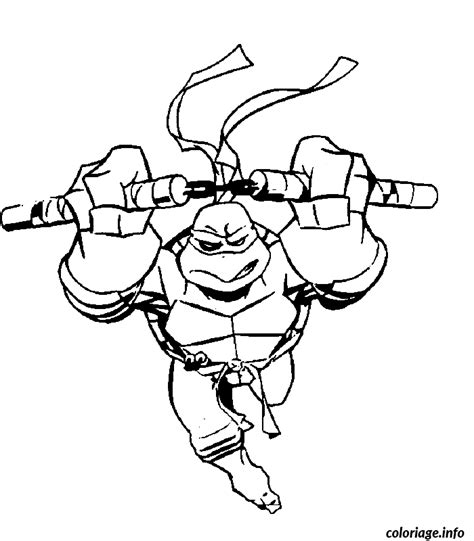 Coloriage Tortues Ninja Jecolorie