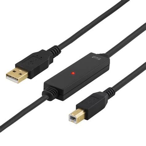 DELTACO PRIME USB 2 0 Kaapeli Tyyppi A Uros Tyyppi B Uros Aktiivinen