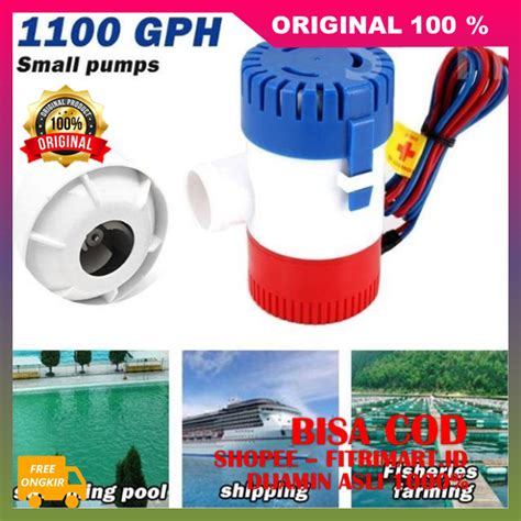 Jual Jet Water Pump Pompa Air Celup Bilge Pump 1100GPH DC 12V