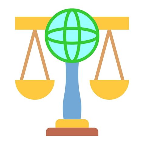 Premium Vector International Law Icon Style