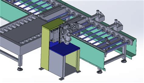 滚筒输送线3d模型下载三维模型solidworks模型 制造云 产品模型