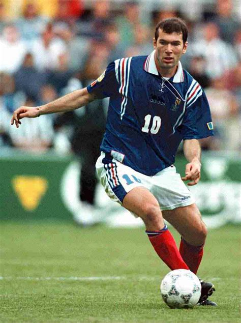 Zinedine Zidane Of France In Action At Euro Zinedine Zidane