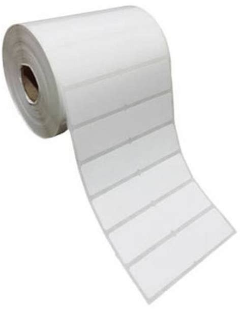 White Plain Polyester Barcode Label Packaging Type Roll GSM 100 Gsm