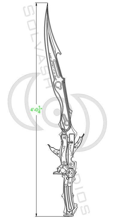 Final Fantasy Xiii Blazefire Saber Gunblade By Solvash On Deviantart