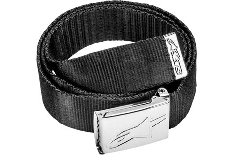 Ceinture Alpinestars Ageless Web Noir Chrome MAXISCOOT