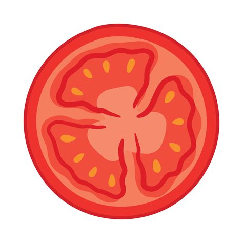 Tomato Slice Icon Clipart Vegetable Vector Illustration 24672692 Vector