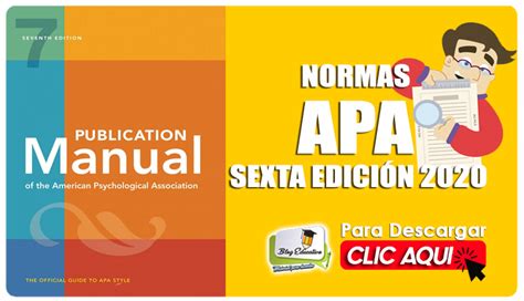 Normas Apa Sexta Edición 2020 Gratis Blog Educativo