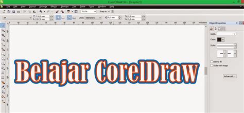 Membuat Tulisan Dobel Di Coreldraw X Tutorial Photoshop Coreldraw