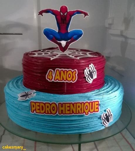 Fotos De Bolo De Anivers Rio Do Homem Aranha Compartilhar Bolo