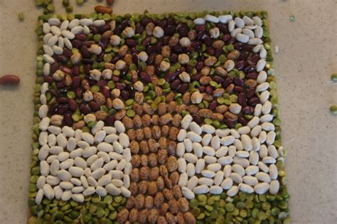 Bean Mosaics So Easy And Fun Someday Mosaic Crafts Seed Art Art