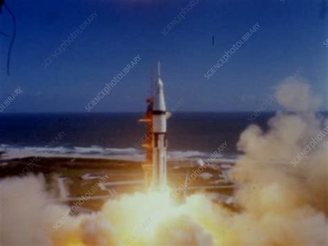 Apollo 7 launch - Stock Video Clip - K006/1060 - Science Photo Library