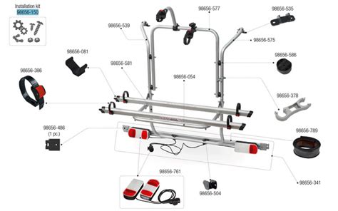 Fiamma Montagesatz Passend F R Carry Bike Mercedes Viano Fiamma