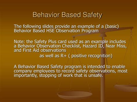 Ppt Behavior Based Safety Powerpoint Presentation Free Download Id