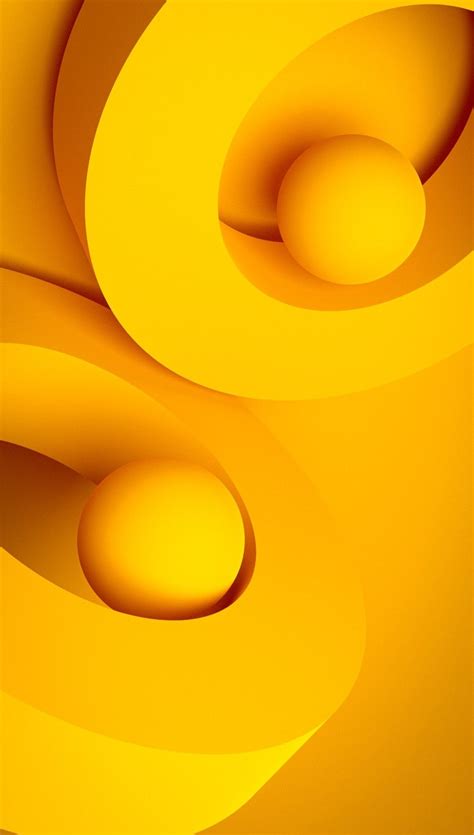 Abstract Yellow Watercolor Wallpaper for iPhone