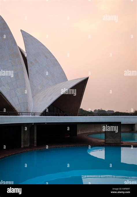 New Delhi India Circa October 2016 The Lotus Temple In Delhi Also