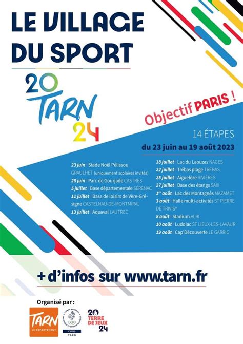 Le village du sport 2024 Comité du Tarn de Tennis de Table