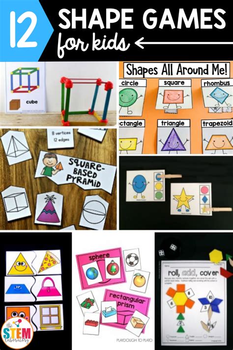 12 Shape Games for Kids - The Stem Laboratory